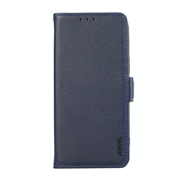 Abeel Side Magnetic Litchi Pattern Leather Rfid Phone Case