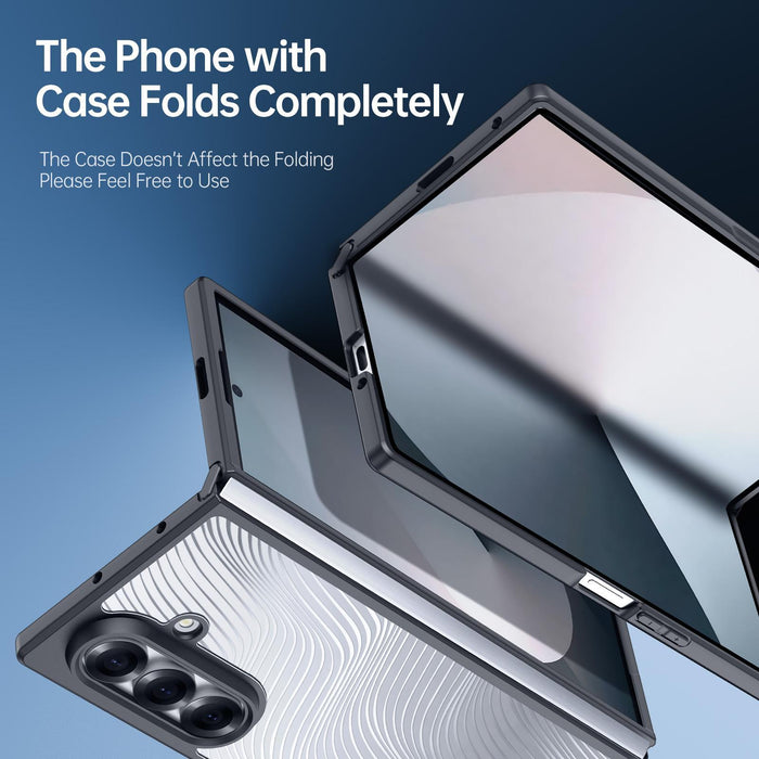 For Samsung Galaxy Z Fold7 5G Aimo Series Frosted Feel Phone Case Black