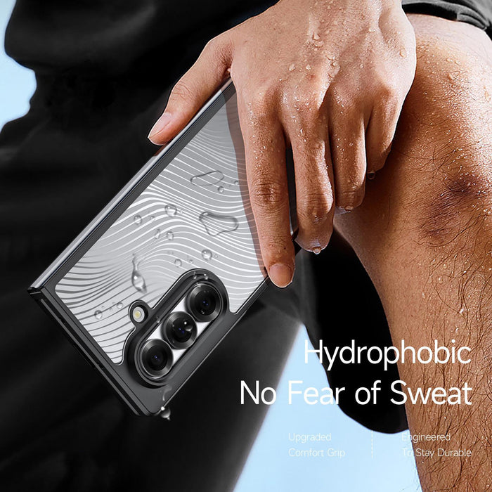 For Samsung Galaxy Z Fold7 5G Aimo Series Frosted Feel Phone Case Black