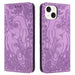 Retro Elephant Embossed Leather Phone Case For Iphone 15