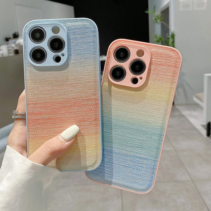 Pu Coated Pc Hybrid Tpu Phone Case For Iphone 15