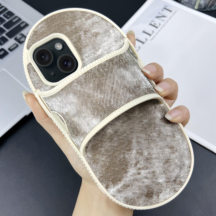 Creative Denim Slipper Design Tpu Phone Case For Iphone 15