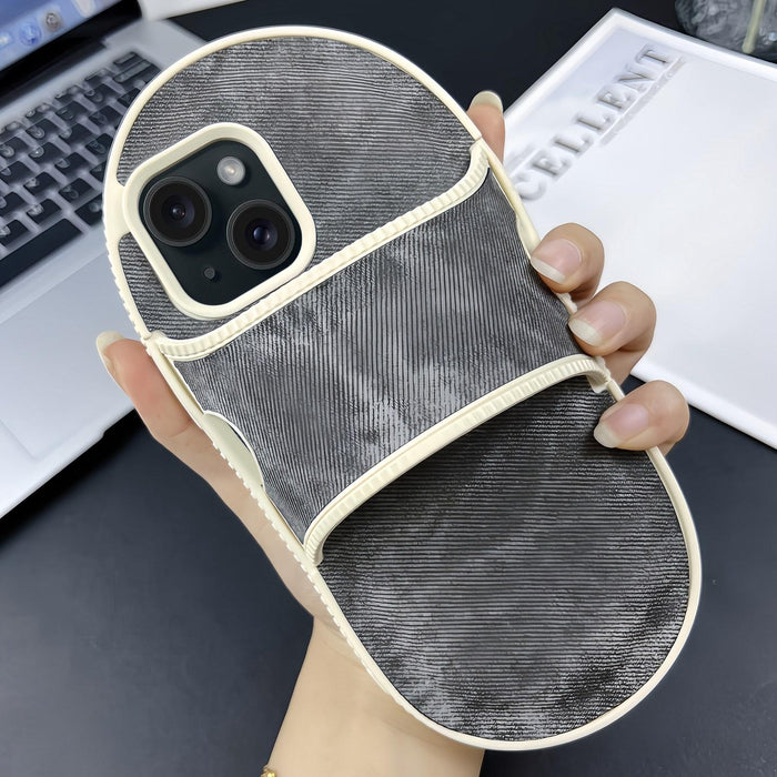 Creative Denim Slipper Design Tpu Phone Case For Iphone 15