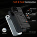 Tpu Pc Shockproof Card Phone Case With Metal Ring Holder