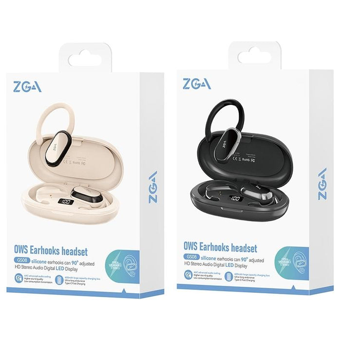 Zga Gs08 Led Digital Display Open Wireless Bluetooth Earphone