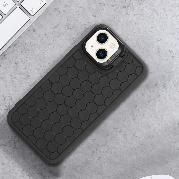 Honeycomb Radiating Lens Holder Tpu Phone Case For Iphone 15