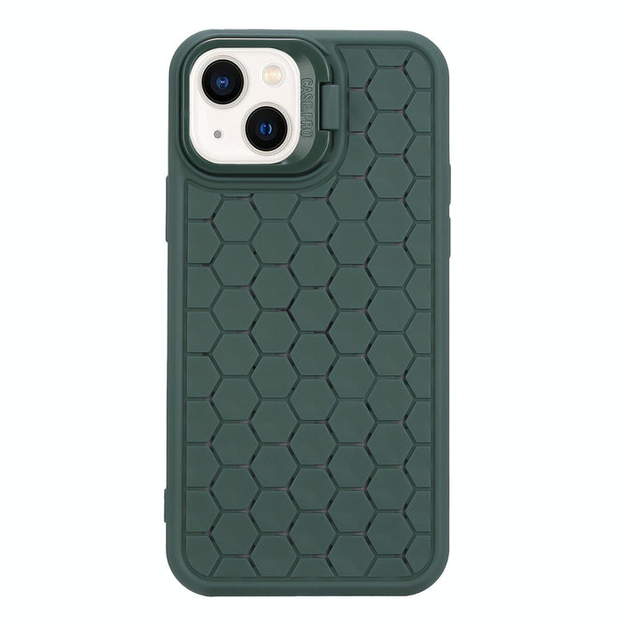 Honeycomb Radiating Lens Holder Tpu Phone Case For Iphone 15