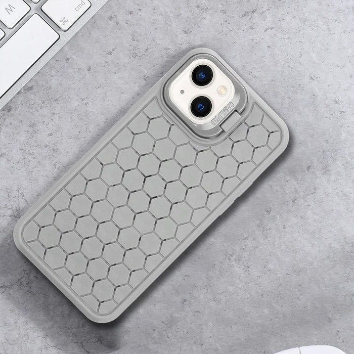 Honeycomb Radiating Lens Holder Tpu Phone Case For Iphone 15