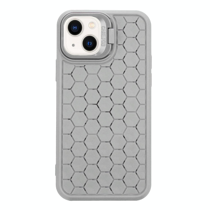 Honeycomb Radiating Lens Holder Tpu Phone Case For Iphone 15