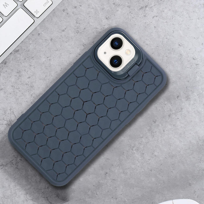 Honeycomb Radiating Lens Holder Tpu Phone Case For Iphone 15