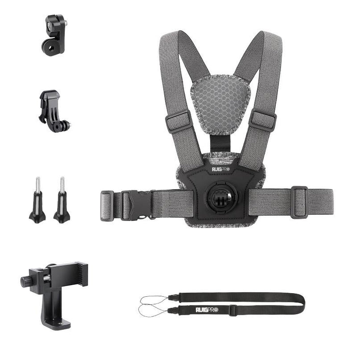 Adjustable Chest Strap with Mount and Screw