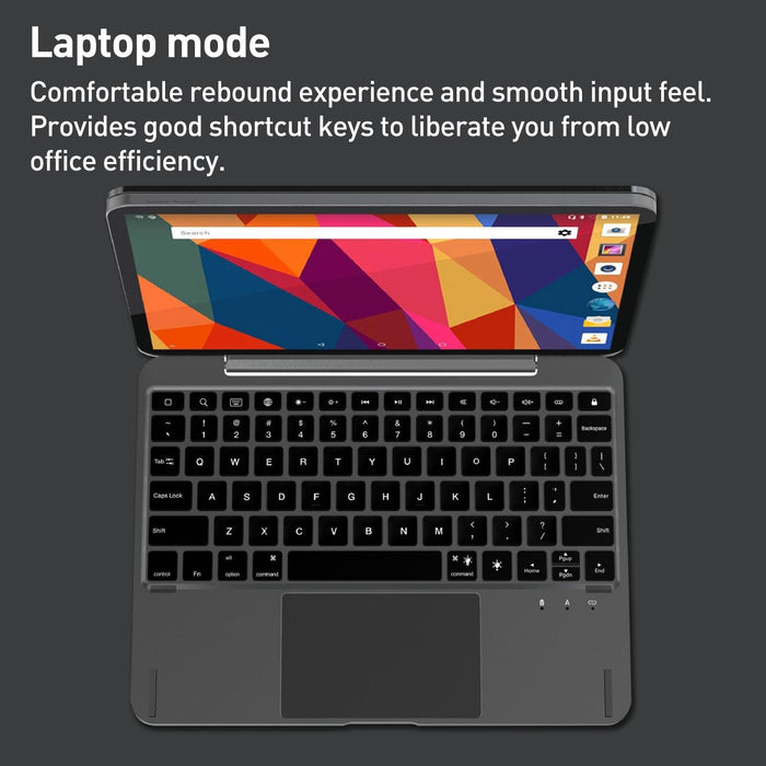 Aluminum Alloy Bluetooth Touch Keyboard Leather Case