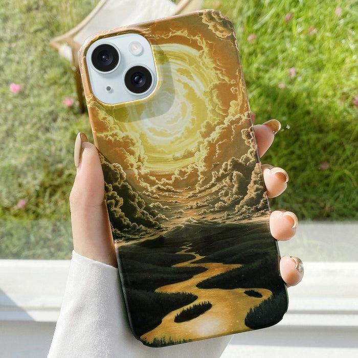 Varnishing Water Stick Pc Phone Case For Iphone 15