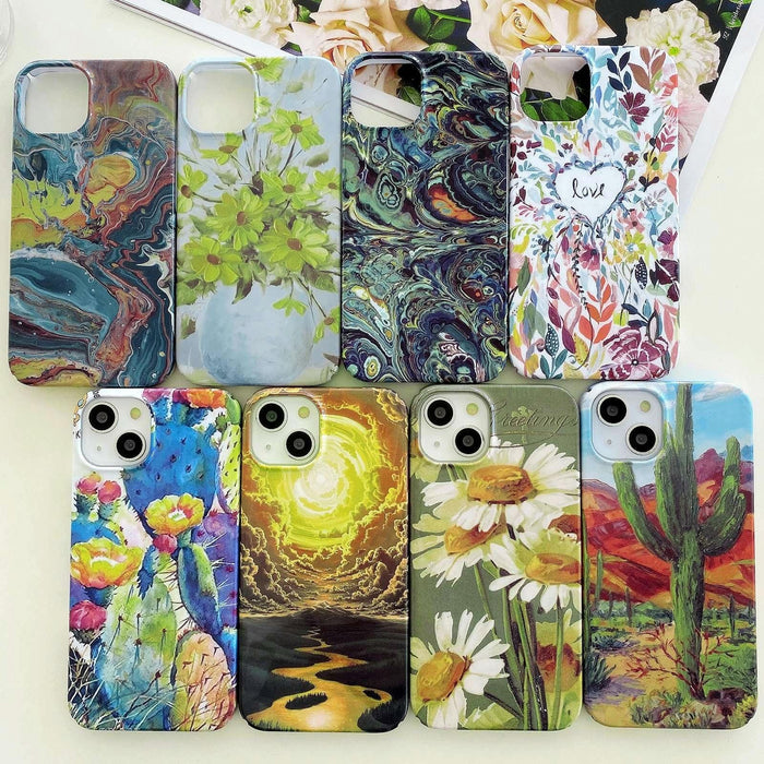 Varnishing Water Stick Pc Phone Case For Iphone 15