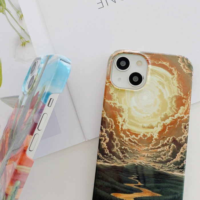 Varnishing Water Stick Pc Phone Case For Iphone 15