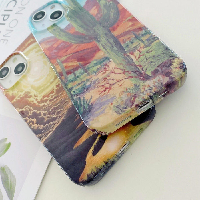 Varnishing Water Stick Pc Phone Case For Iphone 15