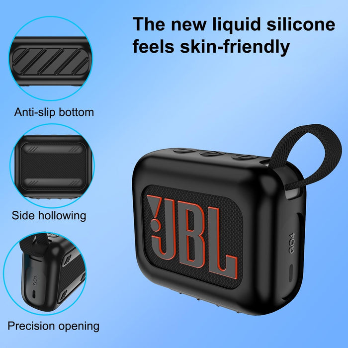 For Jbl Go 4 Wireless Bluetooth Speaker Silicone Protective Case