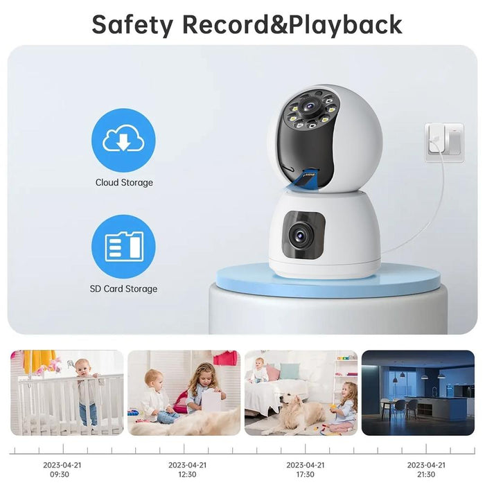 4Mp Zoom Hd Indoor Waterproof Smart Wifi Camera White