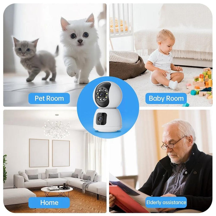 4Mp Zoom Hd Indoor Waterproof Smart Wifi Camera White