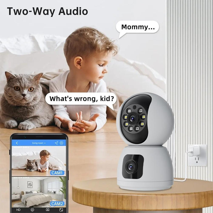 4Mp Zoom Hd Indoor Waterproof Smart Wifi Camera White