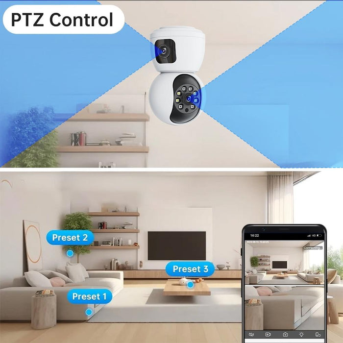 4Mp Zoom Hd Indoor Waterproof Smart Wifi Camera White