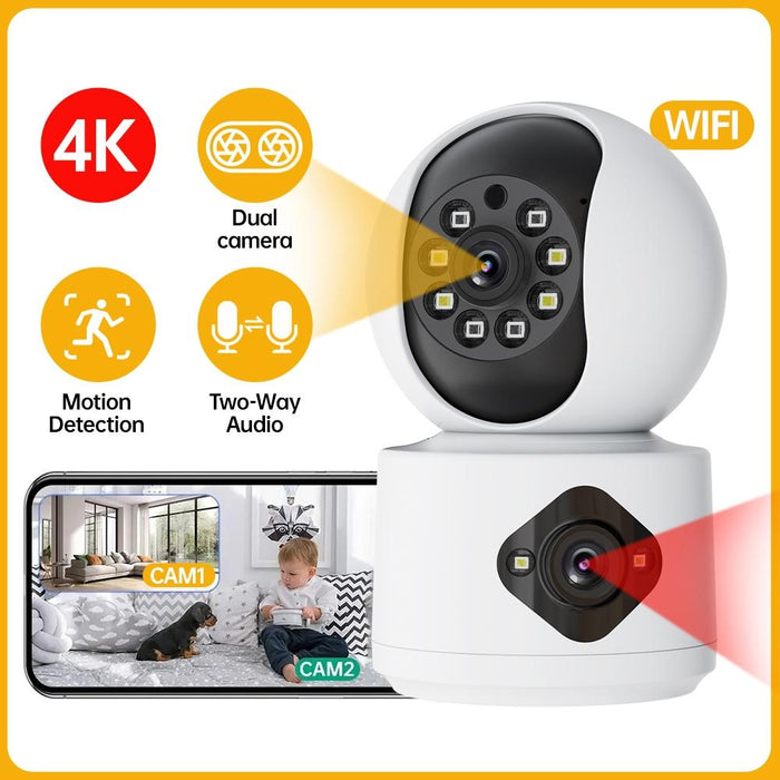 4Mp Zoom Hd Indoor Waterproof Smart Wifi Camera White