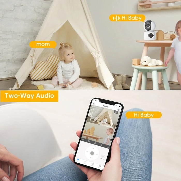 4Mp Zoom Hd Indoor Waterproof Smart Wifi Camera White