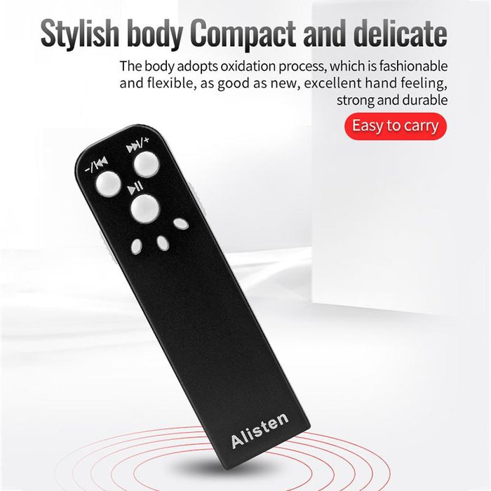 J1 Mini Smart Hd Noise Cancelling Voice Recorder Memory 16Gb Black