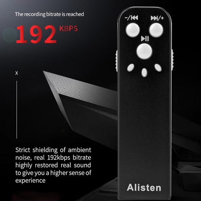 J1 Mini Smart Hd Noise Cancelling Voice Recorder Memory 16Gb Black