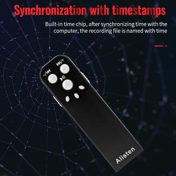 J1 Mini Smart Hd Noise Cancelling Voice Recorder Memory 16Gb Black