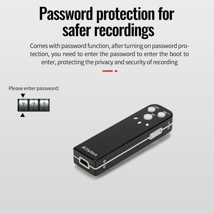 J1 Mini Smart Hd Noise Cancelling Voice Recorder Memory 16Gb Black