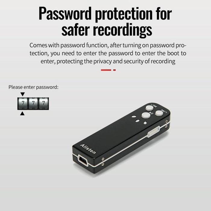 J1 Mini Smart Hd Noise Cancelling Voice Recorder Memory 16Gb Black