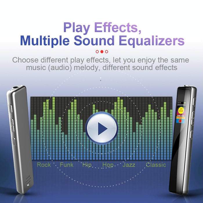 Q33 Hd Colour Screen Stick Shape Portable Voice Recording Pen Memory 16Gb Black