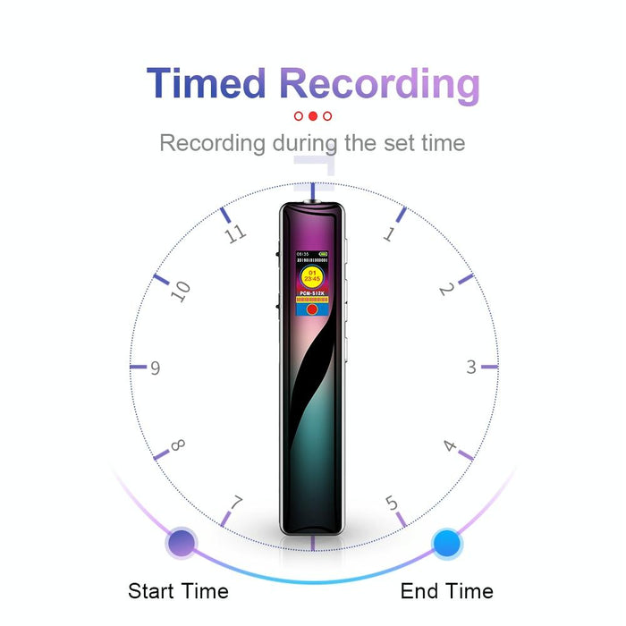 Q33 Hd Colour Screen Stick Shape Portable Voice Recording Pen Memory 16Gb Black