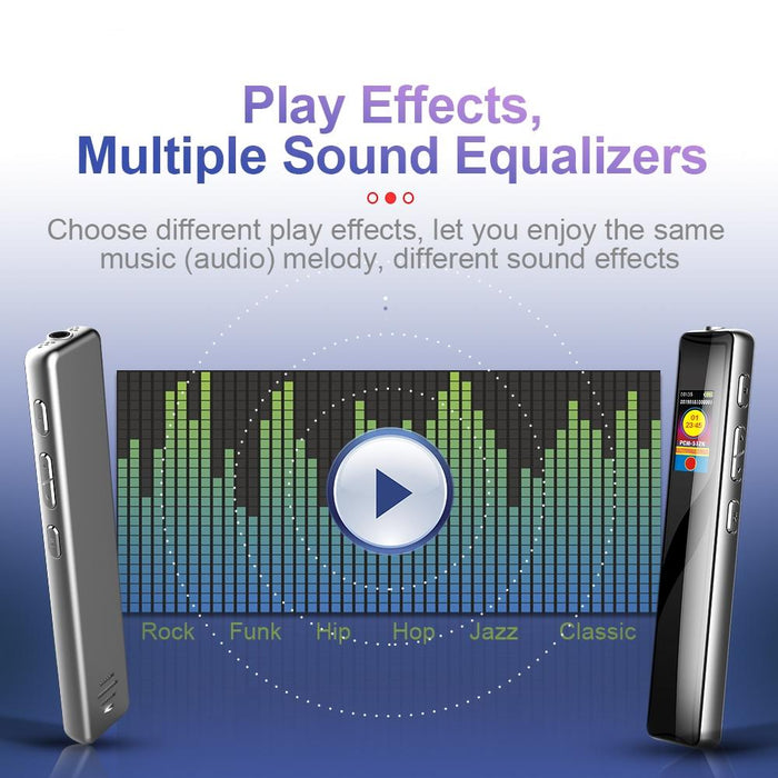 Q33 Hd Colour Screen Stick Shape Portable Voice Recording Pen Memory 16Gb Black