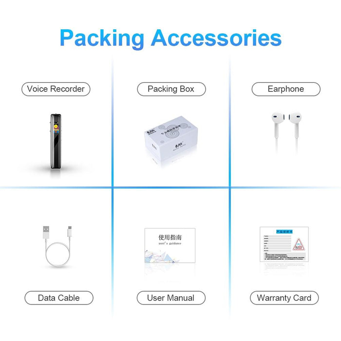 Q33 Hd Colour Screen Stick Shape Portable Voice Recording Pen Memory 16Gb Black