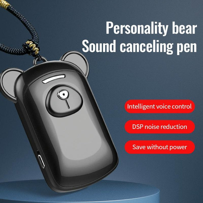 Bear Smart Noise Cancelling Voice Recorder Memory 16Gb Black
