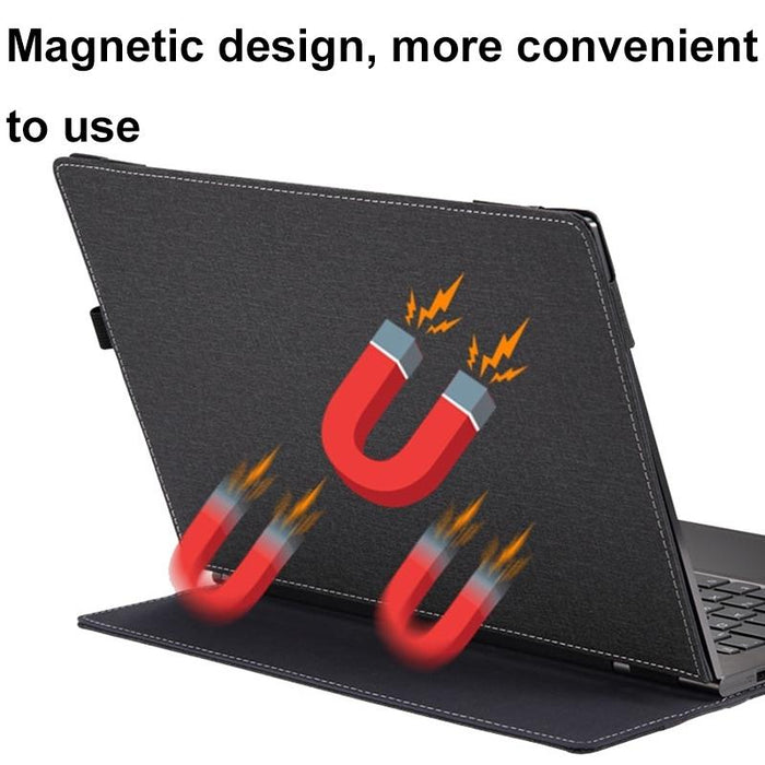 Shockproof Leather Laptop Case - Protective