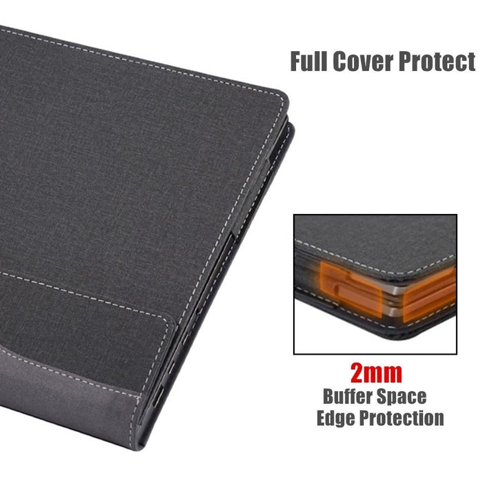 Shockproof Leather Laptop Case - Protective