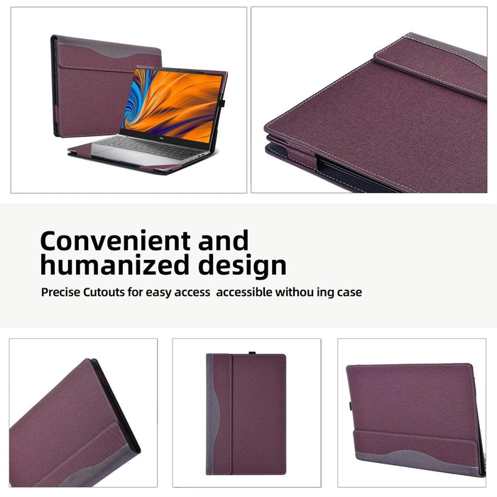 Shockproof Leather Laptop Case - Protective