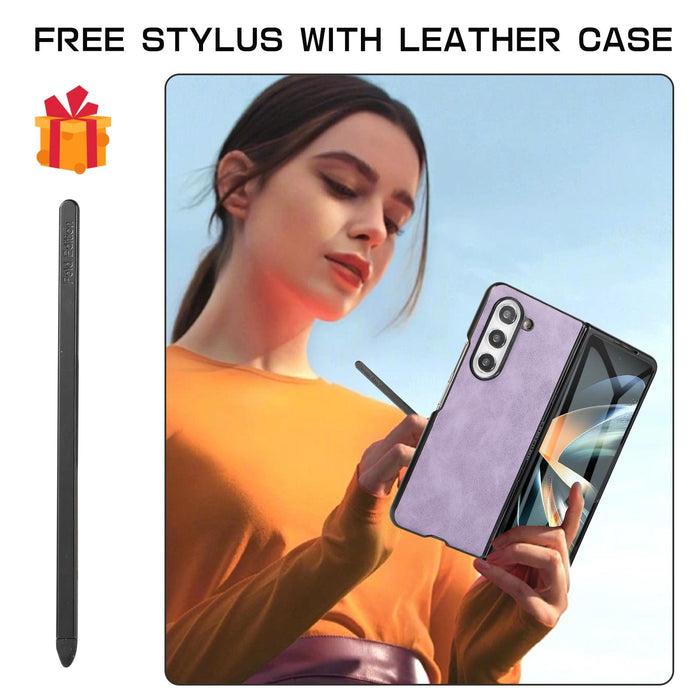 Foldable Shockproof Leather Phone Case Stylus For Samsung