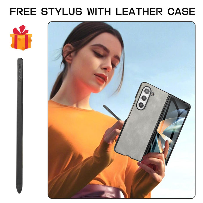 Foldable Shockproof Leather Phone Case Stylus For Samsung