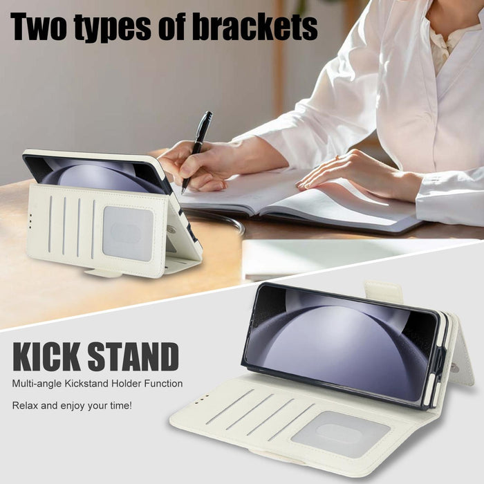 Samsung Galaxy z Fold 4 Leather Phone Case with Pen Slot