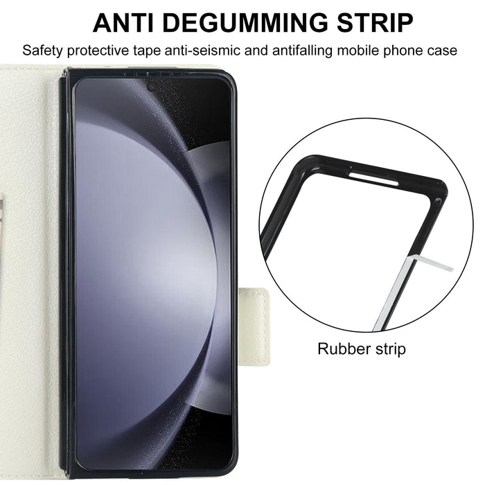 Samsung Galaxy z Fold 4 Leather Phone Case with Pen Slot