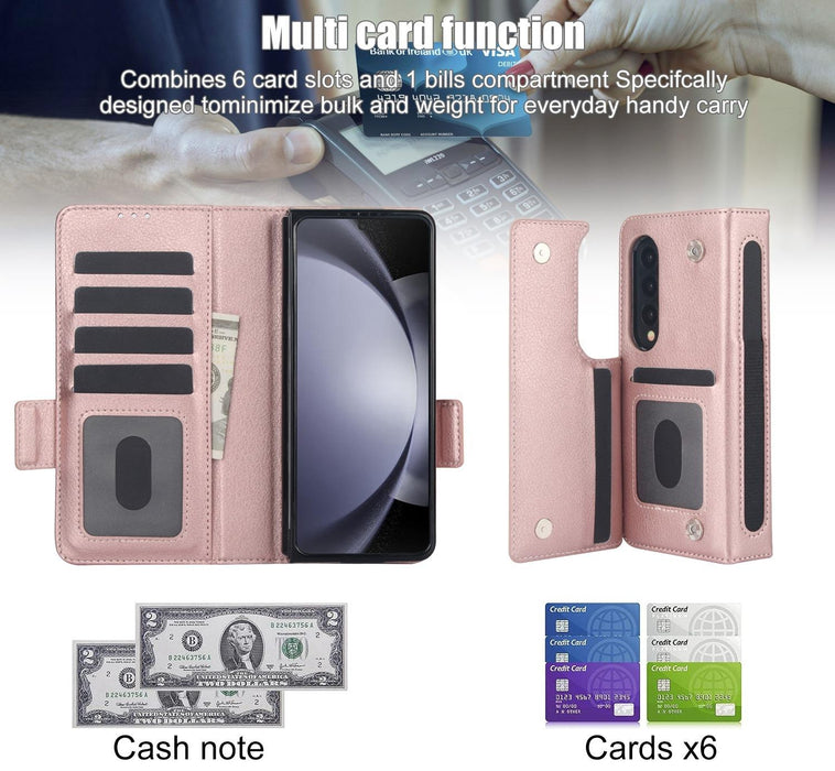 Samsung Galaxy z Fold 4 Leather Phone Case with Pen Slot