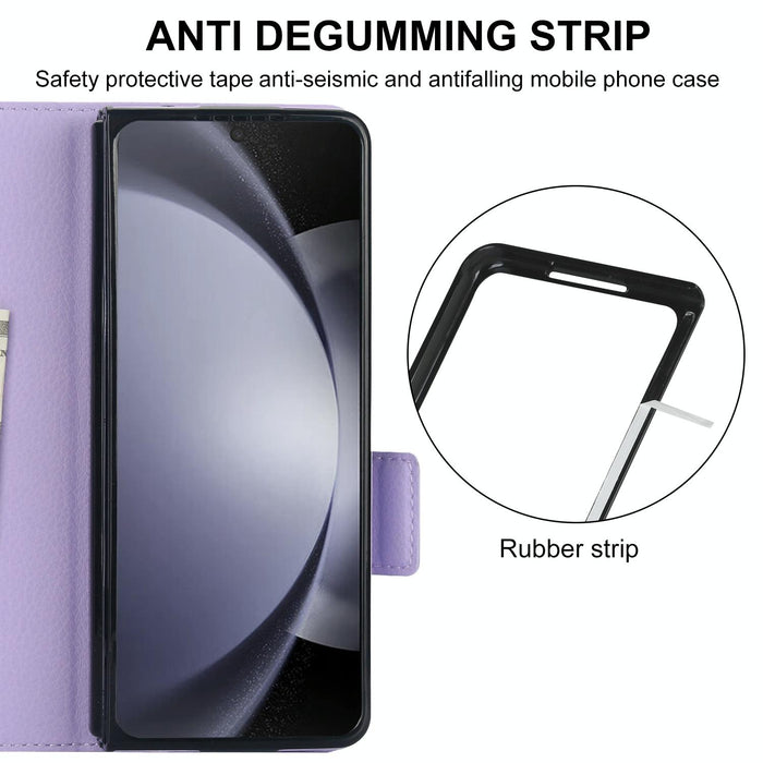Samsung Galaxy z Fold 4 Leather Phone Case with Pen Slot