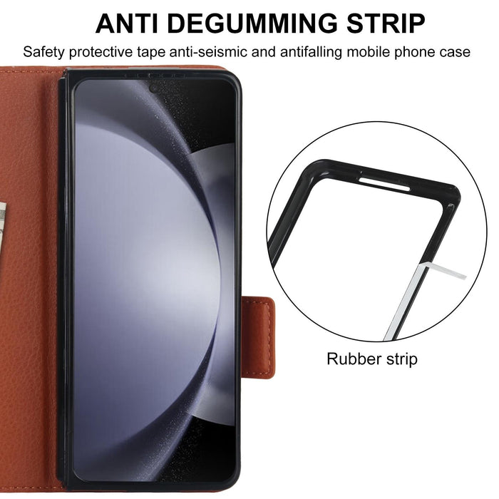 Samsung Galaxy z Fold 4 Leather Phone Case with Pen Slot