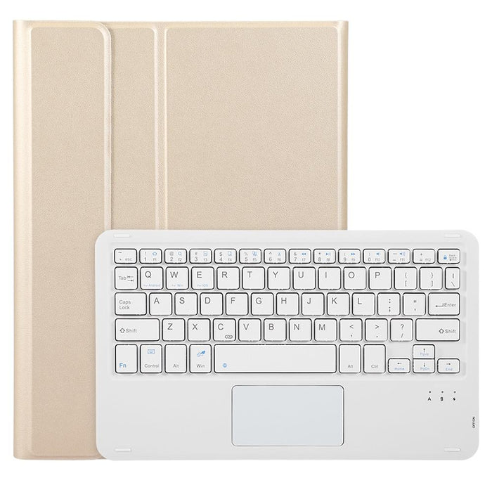 For Ipad Pro 11 2024 Lambskin Texture Bluetooth Touch Square Keyboard Leather Tablet Case With Pen Slot