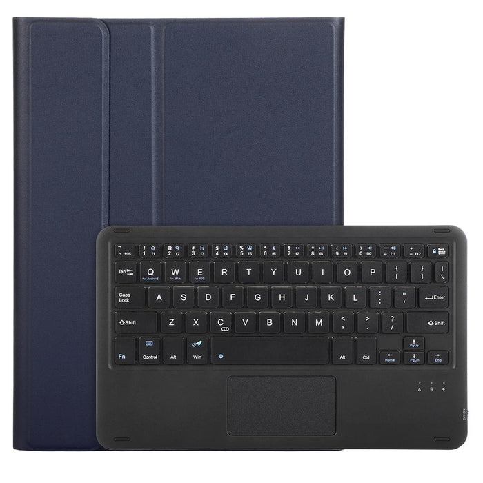 For Ipad Pro 11 2024 Lambskin Texture Bluetooth Touch Square Keyboard Leather Tablet Case With Pen Slot