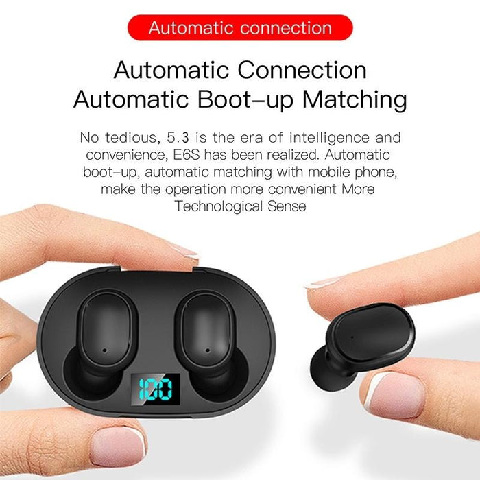 E6S Led Display Tws Wireless Bluetooth Earphone